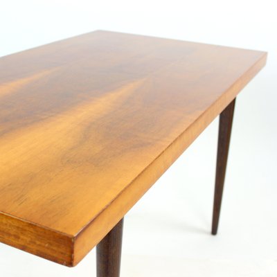 Long Walnut & Oak Coffee Table, Czechoslovakia, 1960s-UL-1238797