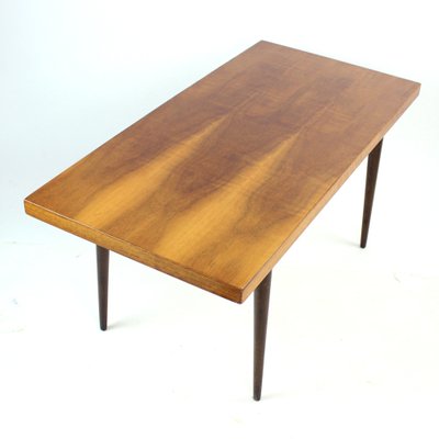 Long Walnut & Oak Coffee Table, Czechoslovakia, 1960s-UL-1238797