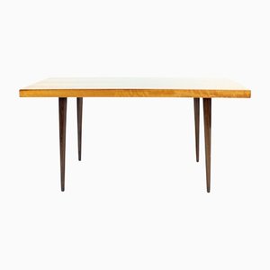 Long Walnut & Oak Coffee Table, Czechoslovakia, 1960s-UL-1238797