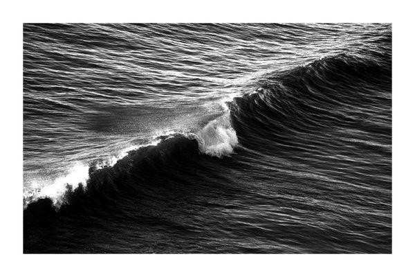 Long Wave in Venice Beach, Black and White Giclée Print on Matte Cotton Paper 2020-RWC-809466