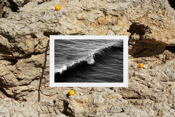 Long Wave in Venice Beach, Black and White Giclée Print on Matte Cotton Paper 2020-RWC-809466