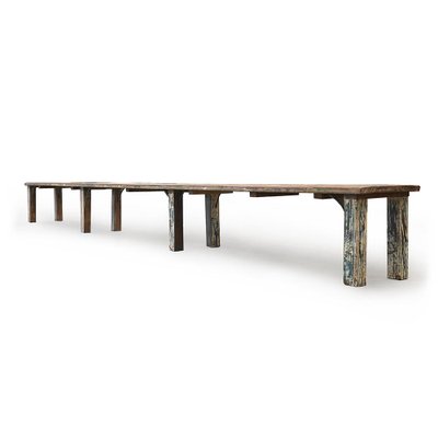 Long Wooden Bench-NQ-625007