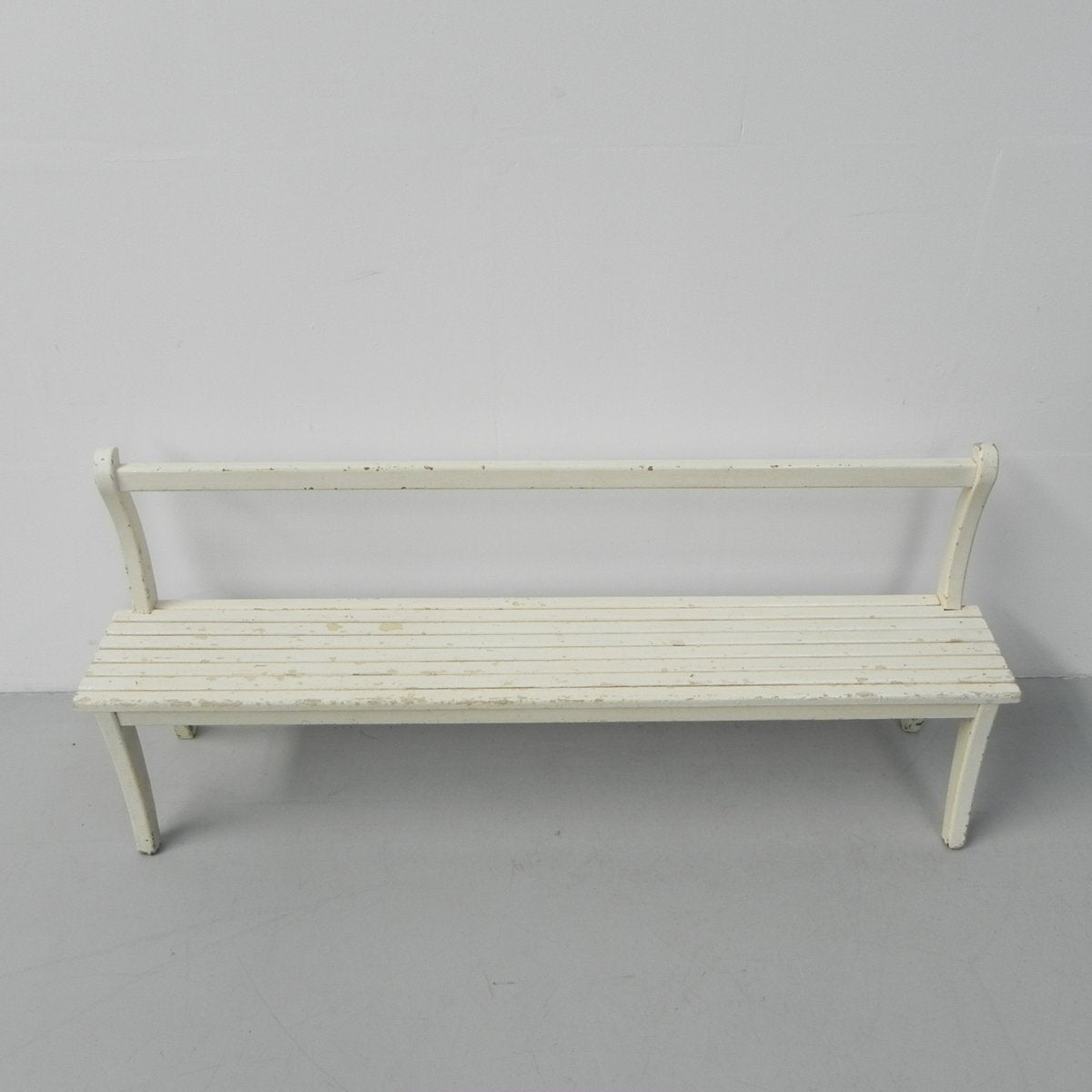 Long Wooden Cafe Bench, 1930s