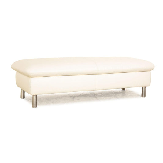 Loop Leather Stool in Cream from Willi Schillig