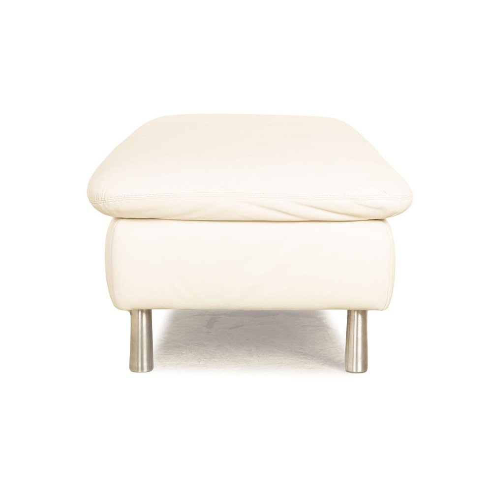 Loop Leather Stool in Cream from Willi Schillig