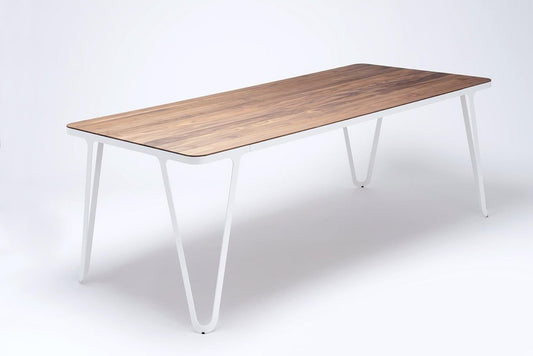 Loop Table 240 in Walnut by Sebastian Scherer