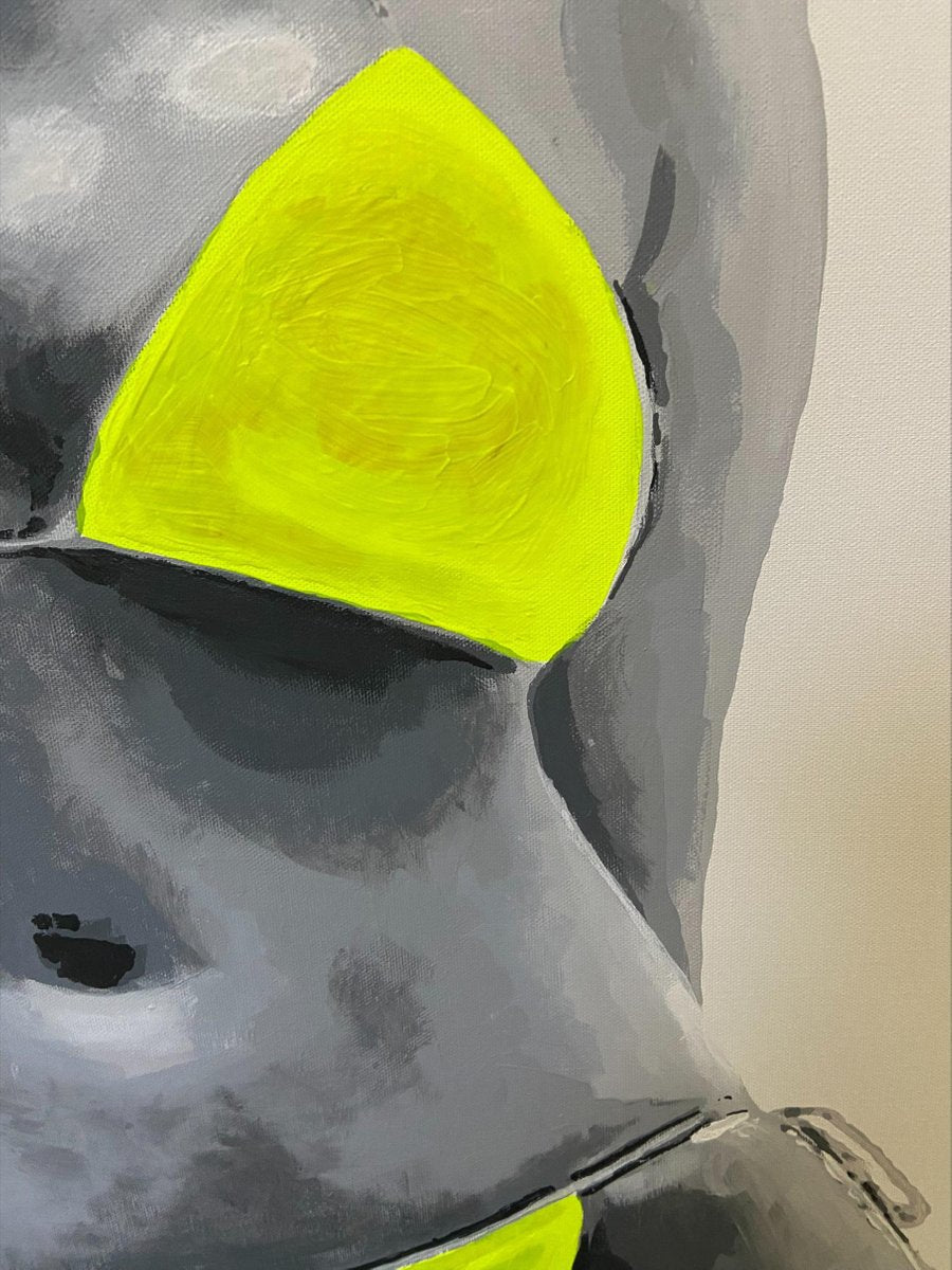 Loran, Fille en jaune, 2021, Acrylic on Canvas