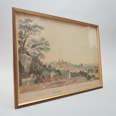 Lorenz Janscha, J. Ziegler, View of Oppenheim, Colored Etching-RST-1241119