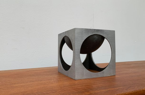 Lorenzo Burchiellaro, Mid-Century Italian Modernist Cube Sculpture-UAH-1121940