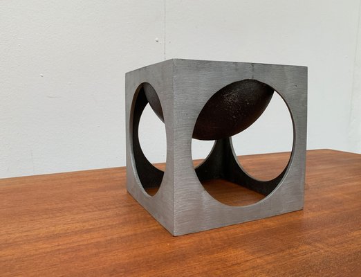 Lorenzo Burchiellaro, Mid-Century Italian Modernist Cube Sculpture-UAH-1121940