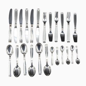 Lotus Cutlery in Silver 830, 1940s, Set of 24-DQ-1802123