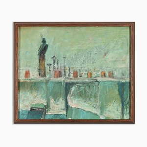 Louis Mazot, City View, Mixed Media, Late 20th Century-ZCI-1788945