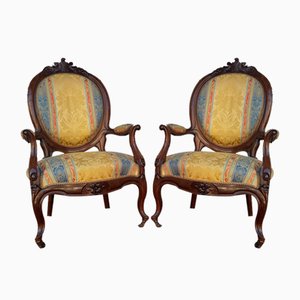 Louis Philippe Armchairs, 1850s, Set of 2-NEL-1796504