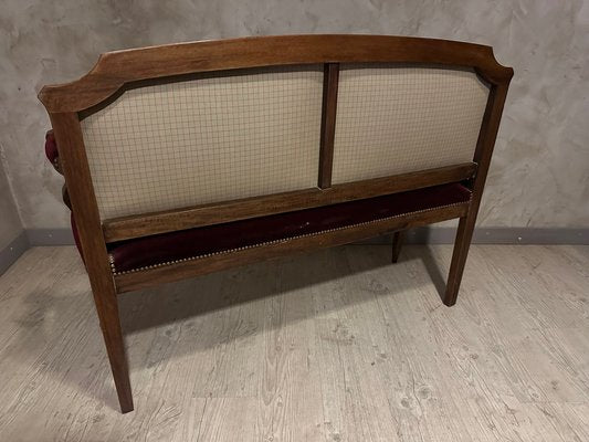 Louis Philippe Bench in Velour-BFK-1806008