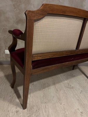 Louis Philippe Bench in Velour-BFK-1806008