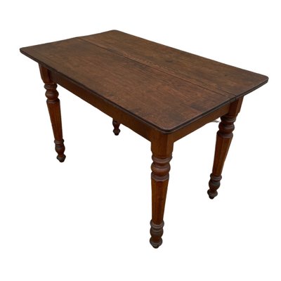 Louis Philippe Bistro Table with 1 Drawer in Oak-SDV-1261382