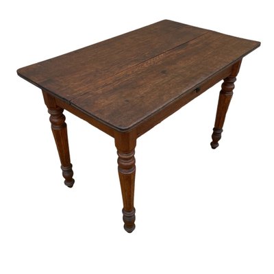 Louis Philippe Bistro Table with 1 Drawer in Oak-SDV-1261382