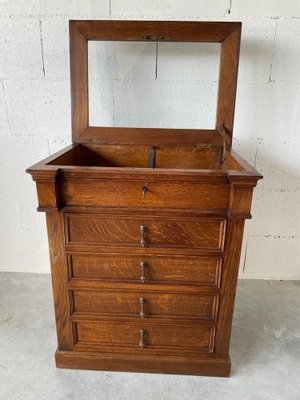 Louis-Philippe Cabinet in Oak, 1840s-UQL-1730131