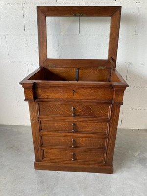 Louis-Philippe Cabinet in Oak, 1840s-UQL-1730131