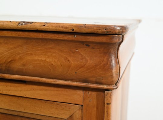 Louis Philippe Cherrywood Bedside Table, Mid-19th Century-RVK-1764565