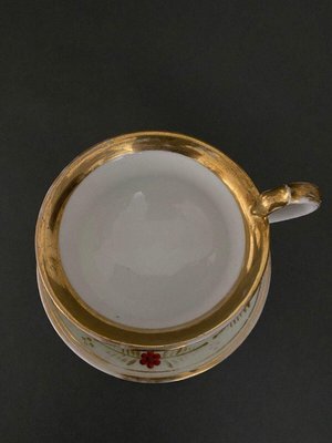 Louis-Philippe Cup and Saucer in Paris Porcelain-QKG-1720337