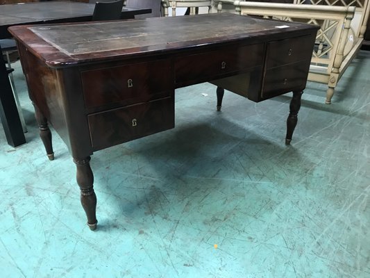 Louis Philippe Desk in Mahogany-HLV-1428684