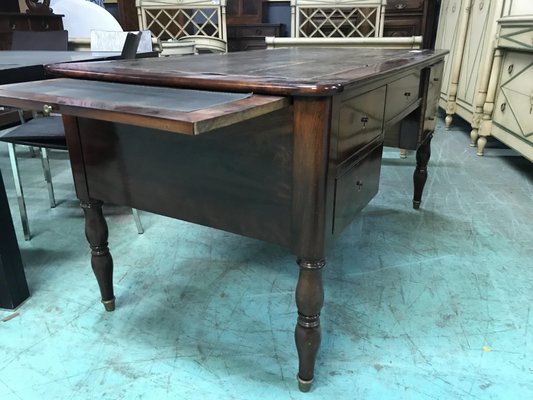 Louis Philippe Desk in Mahogany-HLV-1428684