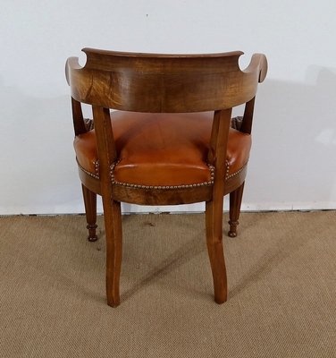 Louis Philippe Era Massive Walnut Office Chair-RVK-1319358