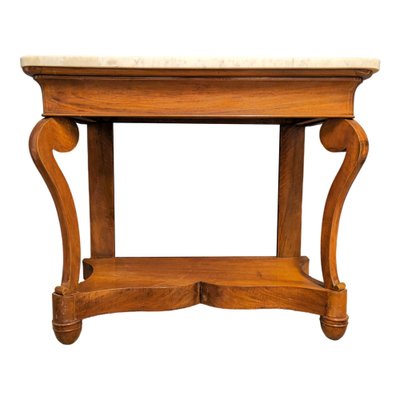 Louis Philippe Mahogany Console Table-HLV-1757735