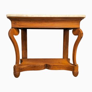 Louis Philippe Mahogany Console Table-HLV-1757735