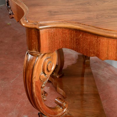 Louis Philippe Moved and Carved Walnut Console-RAQ-2034148