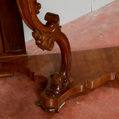 Louis Philippe Moved and Carved Walnut Console-RAQ-2034148