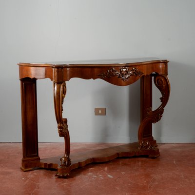 Louis Philippe Moved and Carved Walnut Console-RAQ-2034148