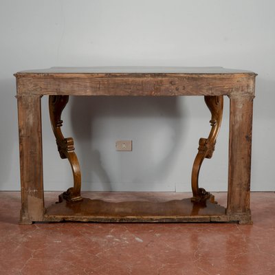 Louis Philippe Moved and Carved Walnut Console-RAQ-2034148