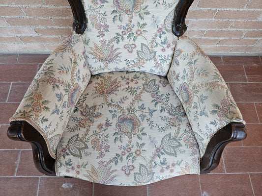 Louis Philippe Style Padded Armchair, Italy, 1940s-ZUW-1799524