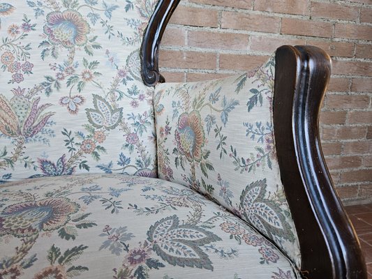 Louis Philippe Style Padded Armchair, Italy, 1940s-ZUW-1799524