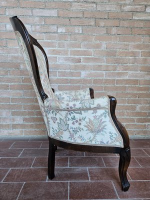 Louis Philippe Style Padded Armchair, Italy, 1940s-ZUW-1799524