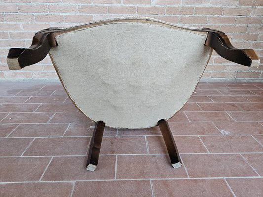 Louis Philippe Style Padded Armchair, Italy, 1940s-ZUW-1799524