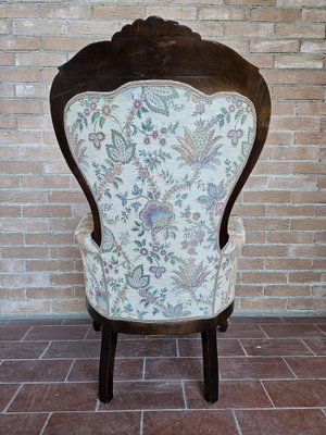 Louis Philippe Style Padded Armchair, Italy, 1940s-ZUW-1799524