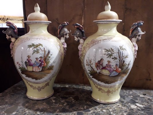 Louis Philippe Vases, Germany, 1870s, Set of 2-AKA-1329094