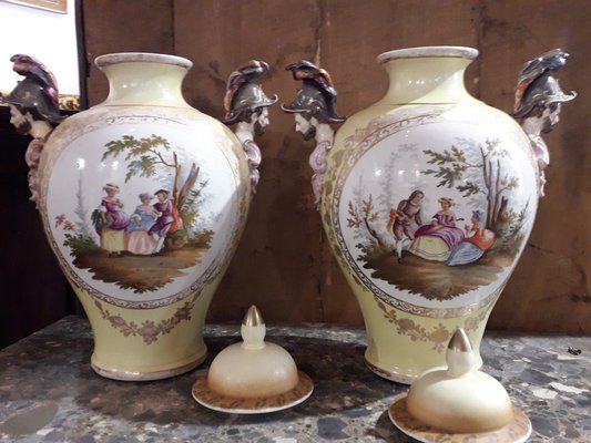 Louis Philippe Vases, Germany, 1870s, Set of 2-AKA-1329094