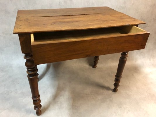 Louis Philippe Walnut Desk-SDV-655846