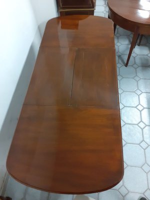 Louis Philippe Walnut Extendable Dining Table-AKA-888323