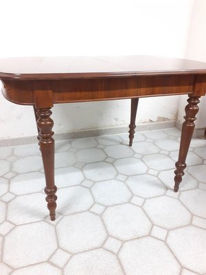 Louis Philippe Walnut Extendable Dining Table-AKA-888323