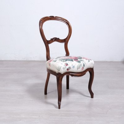 Louis Philippe Wooden Chairs, Set of 6-XSG-2043002