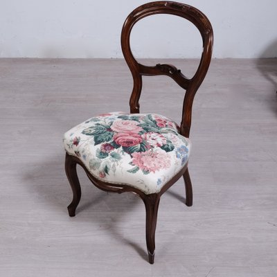 Louis Philippe Wooden Chairs, Set of 6-XSG-2043002