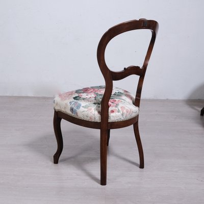 Louis Philippe Wooden Chairs, Set of 6-XSG-2043002