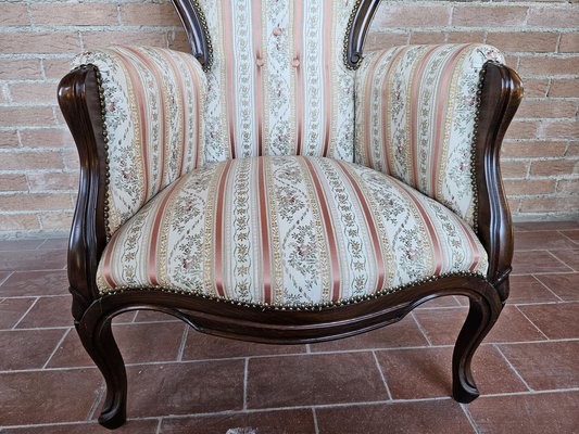 Louis Phillippe Style Padded Armchair, Italy, 1980s-ZUW-1799525