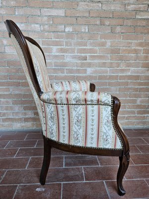 Louis Phillippe Style Padded Armchair, Italy, 1980s-ZUW-1799525