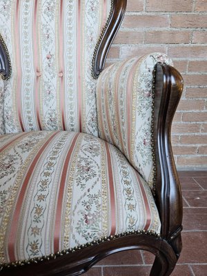 Louis Phillippe Style Padded Armchair, Italy, 1980s-ZUW-1799525